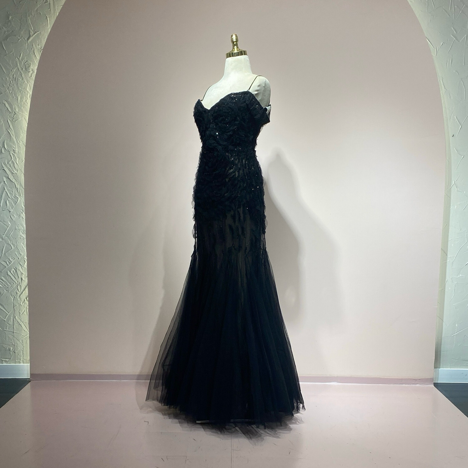 Vestido largo negro talla 44/12