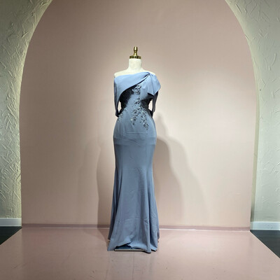 Vestido largo Celeste talla 44/12