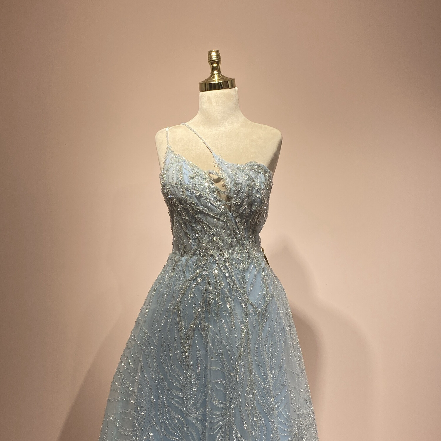 Vestido largo Celeste talla 44/12