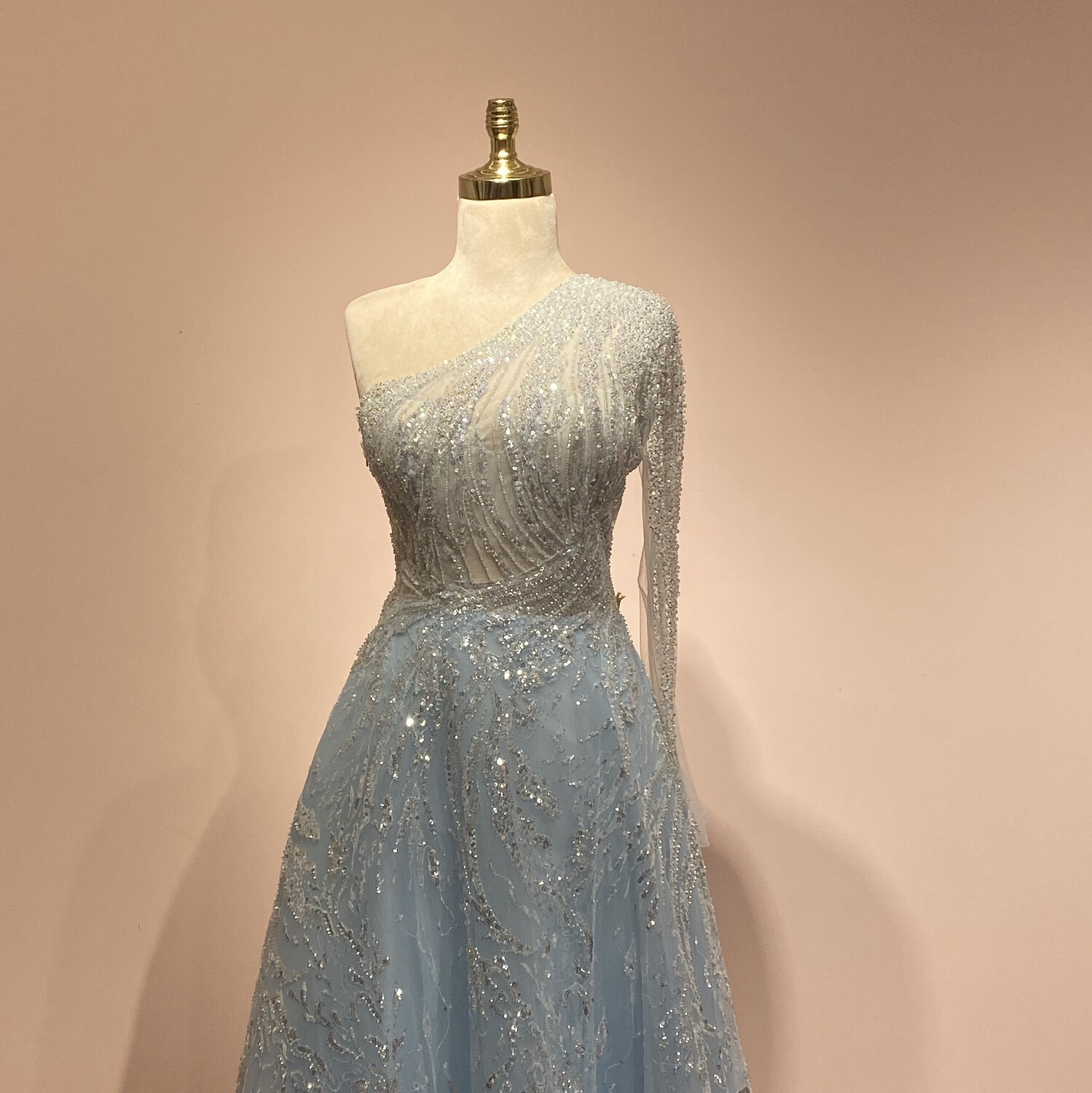 Vestido largo Celeste talla 42/10