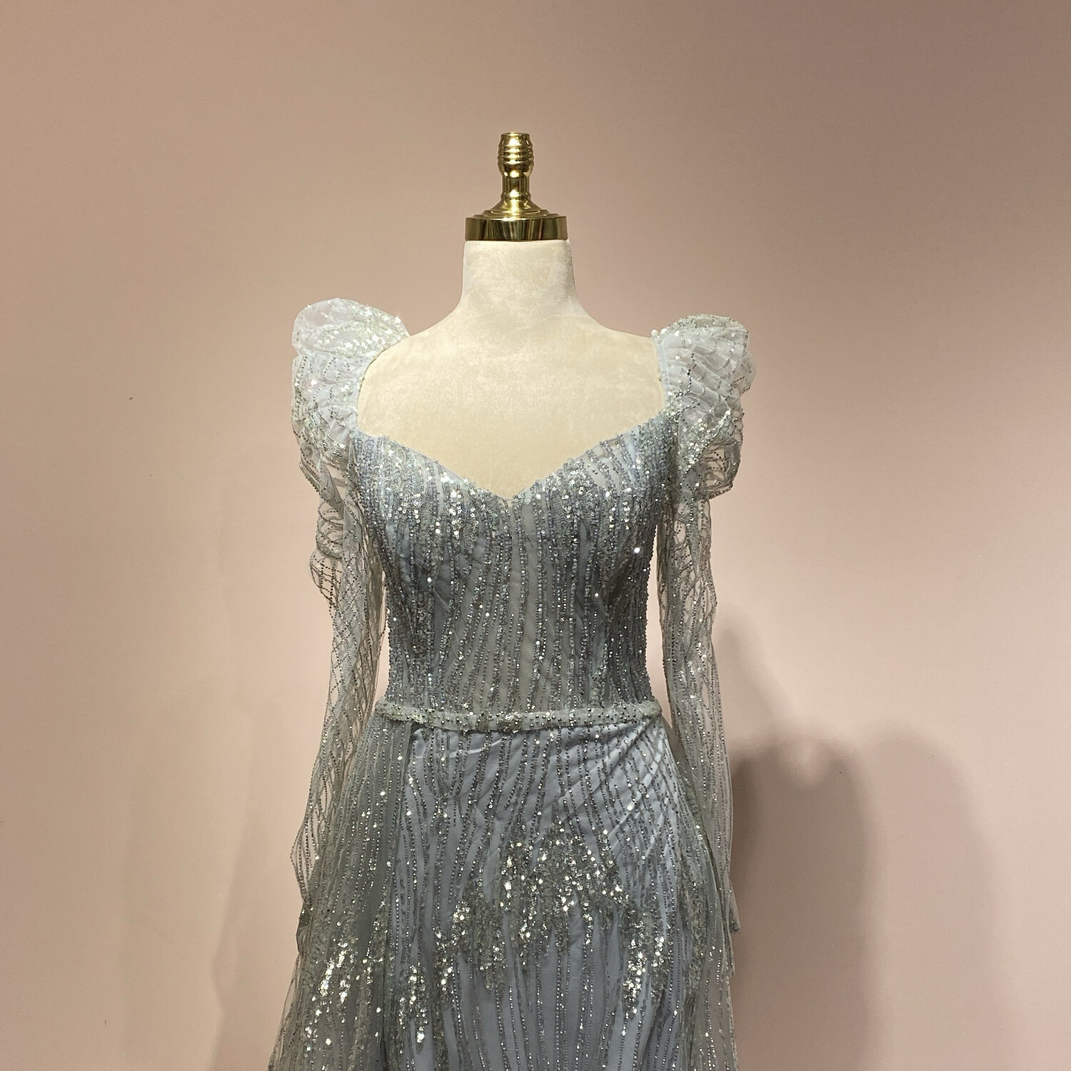 Vestido largo Celeste