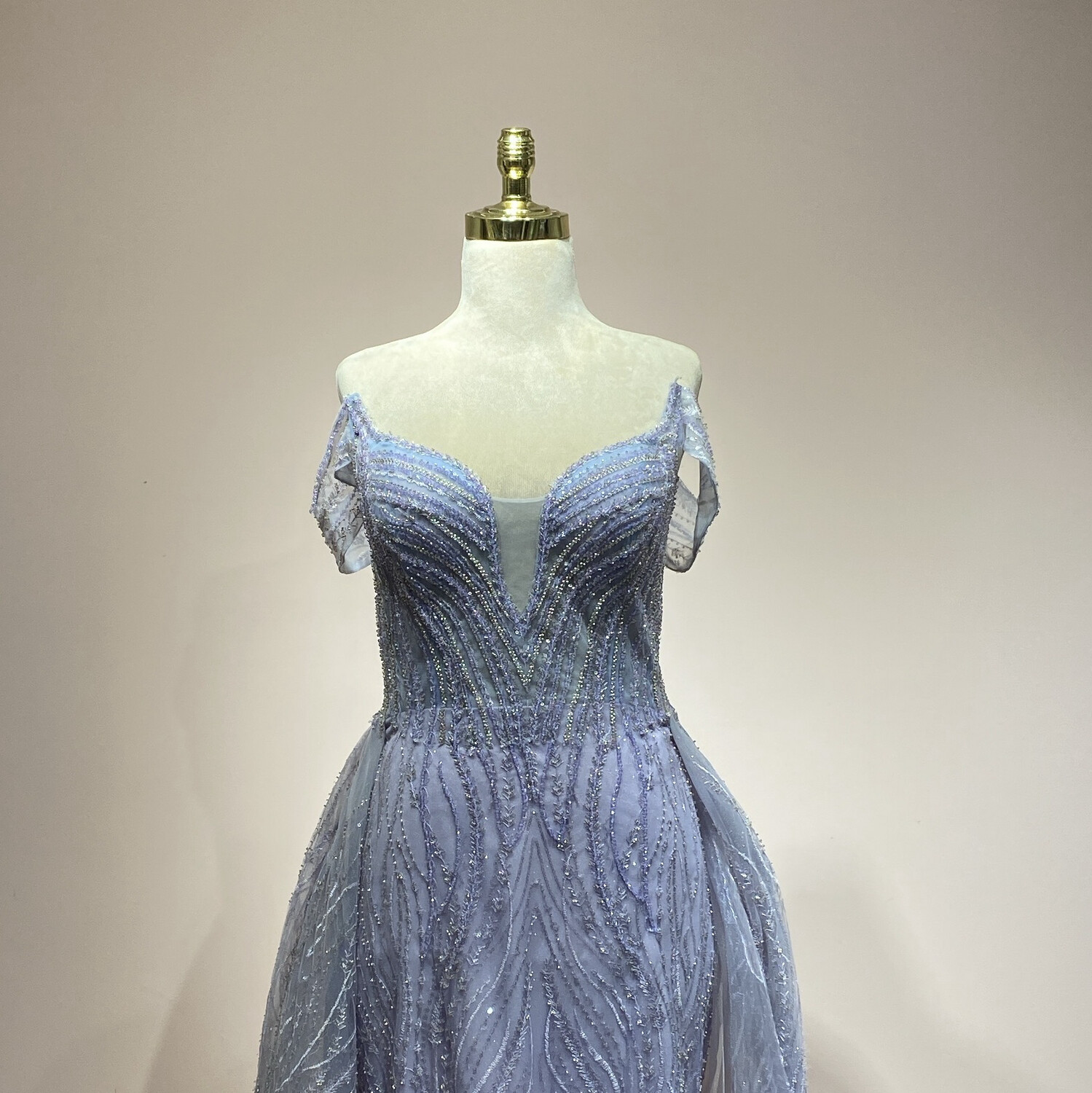 Vestido largo lila talla 48/16