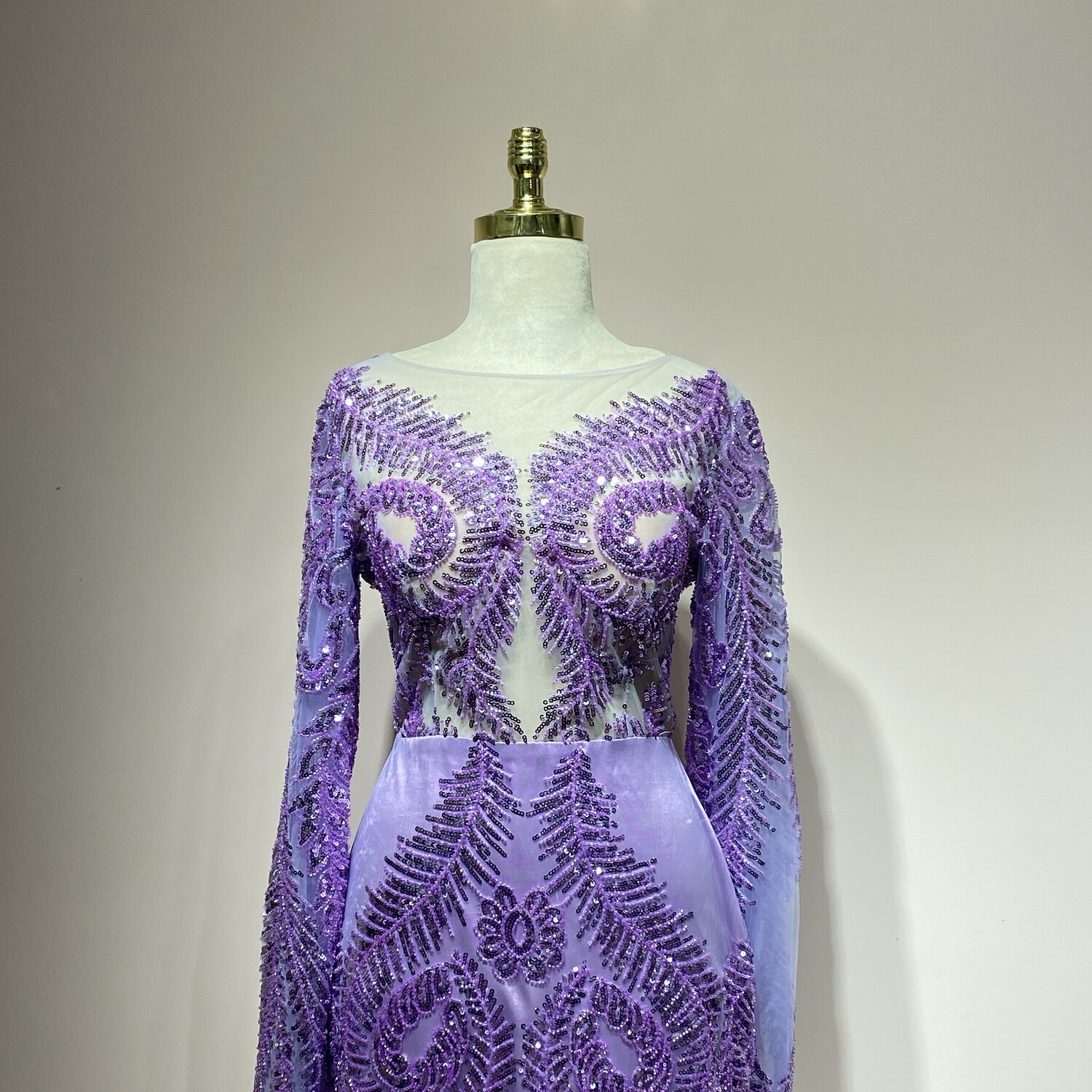 Vestido largo morado talla 44/12