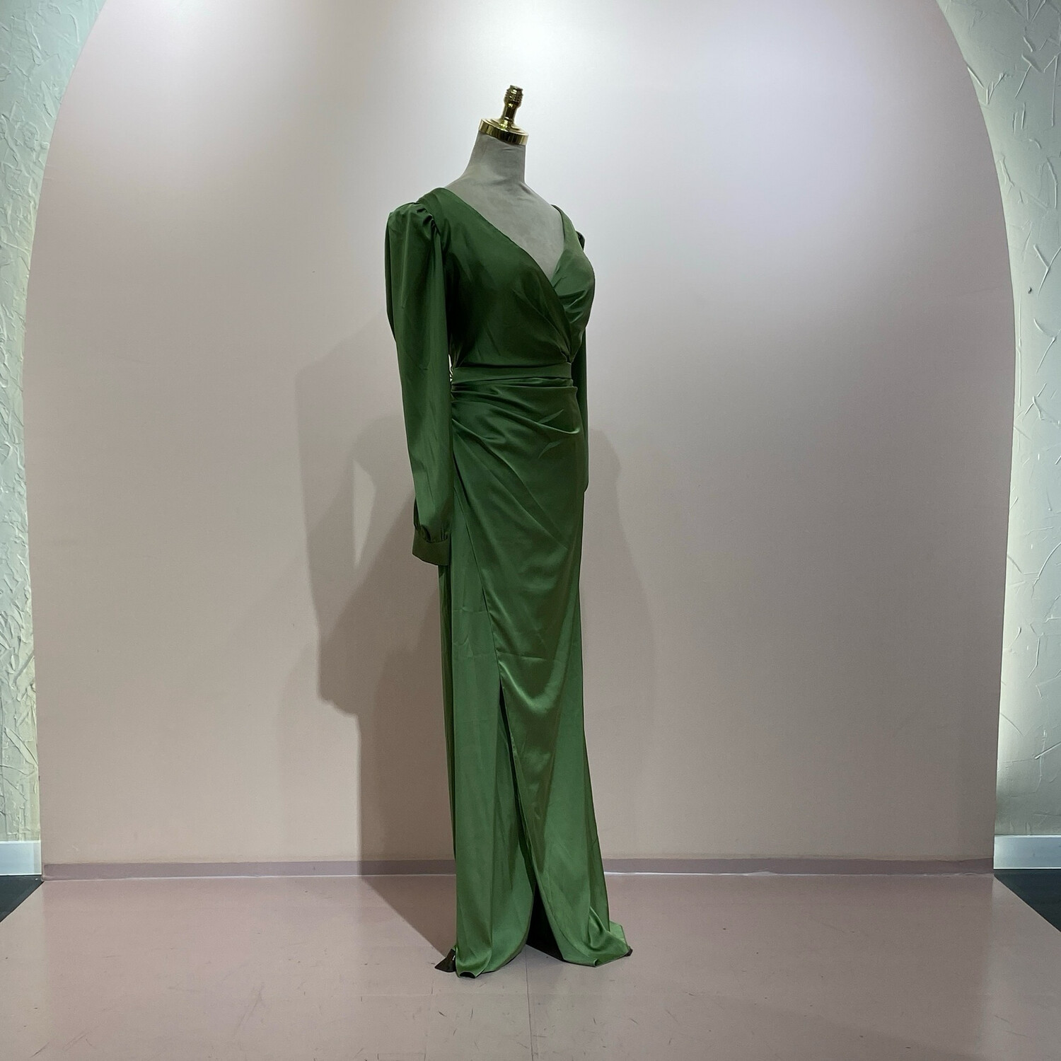 Vestido largo verde talla 44/46