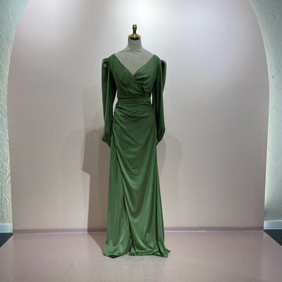Vestido largo verde talla 44/46
