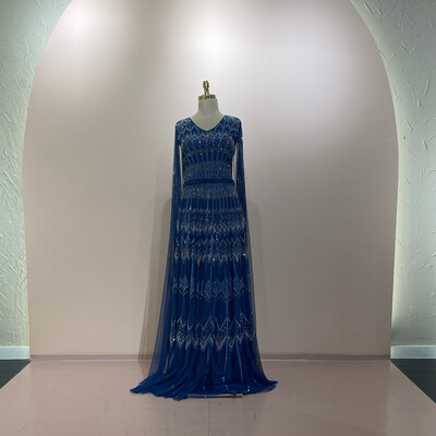 Vestido largo azul Índigo talla 44 - 46 - 48 - 50