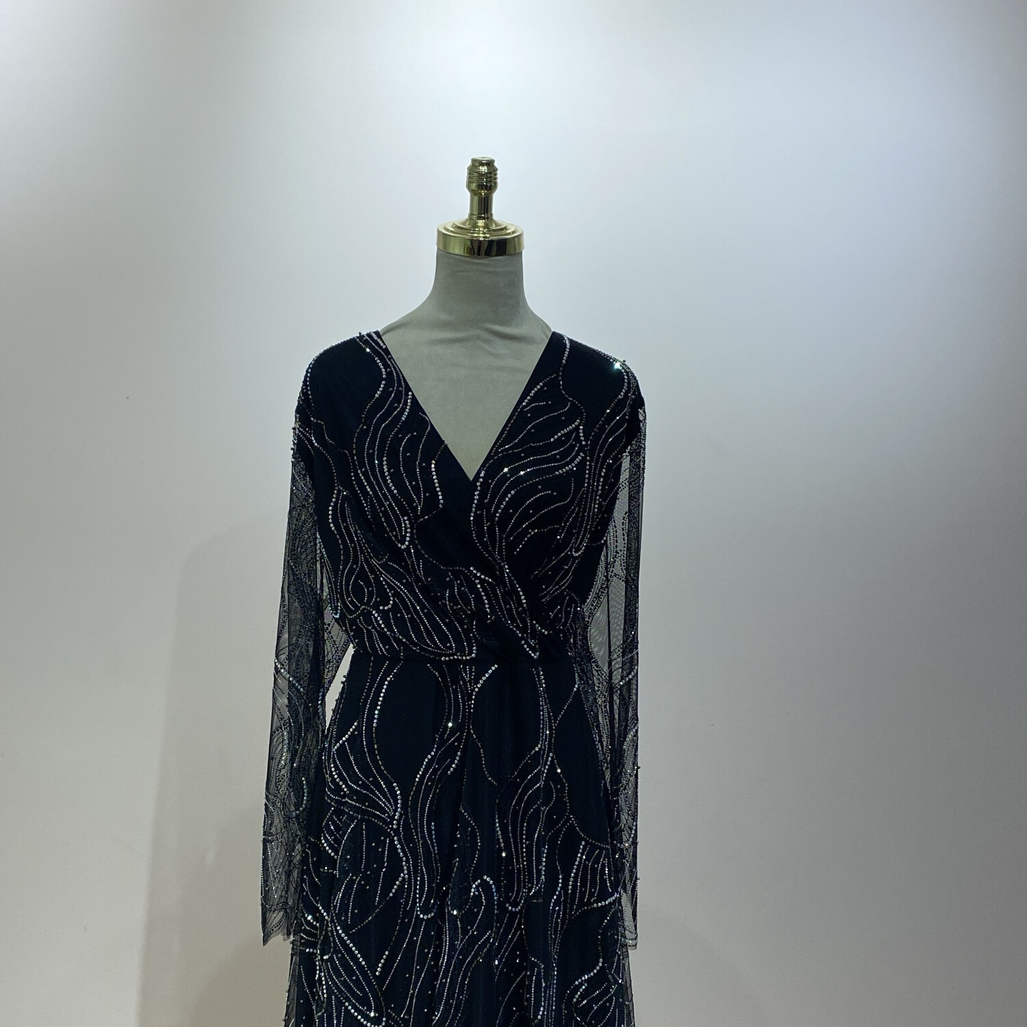 Vestido largo negro talla 44 - 46 - 48 - 50