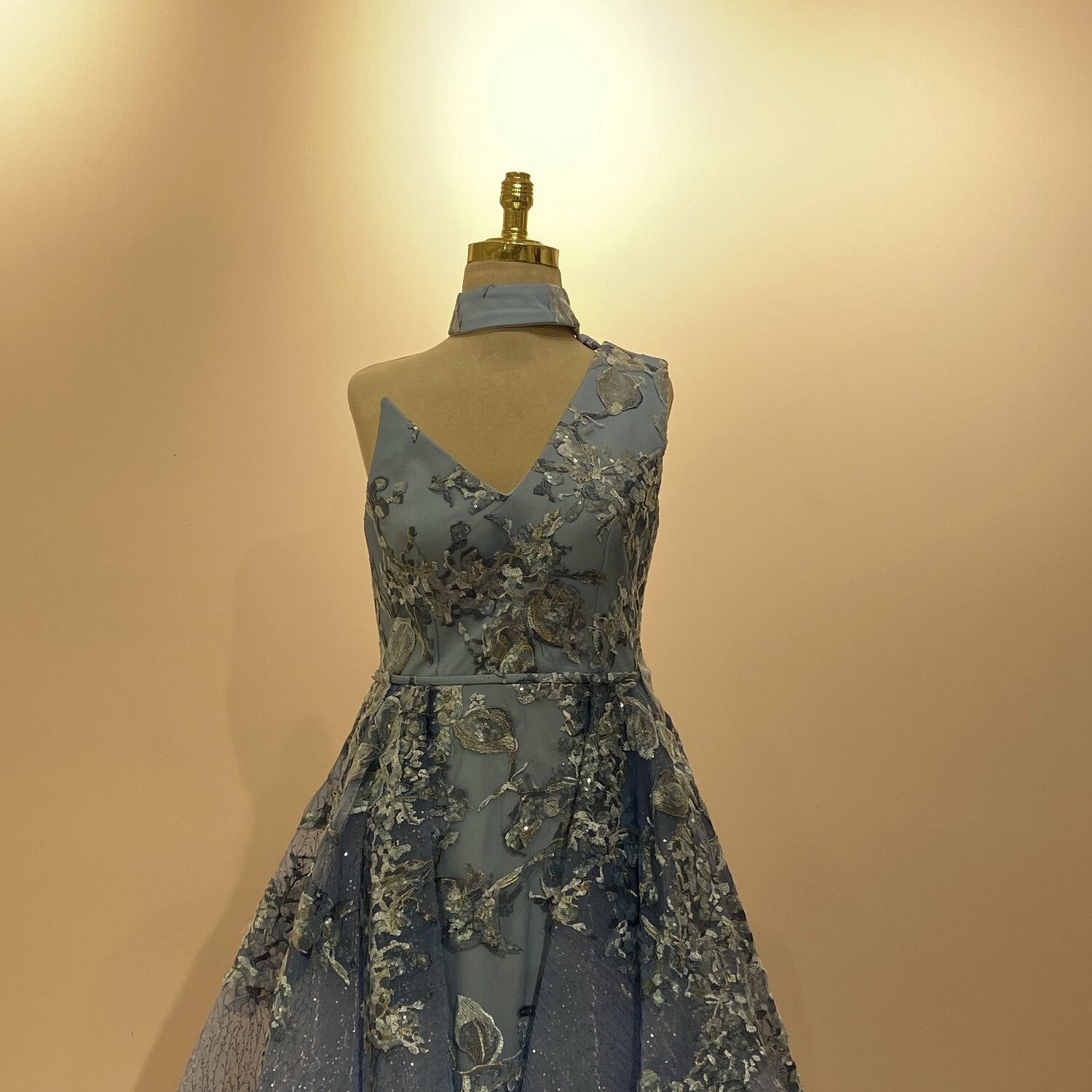 Vestido largo azul Indigo talla 44