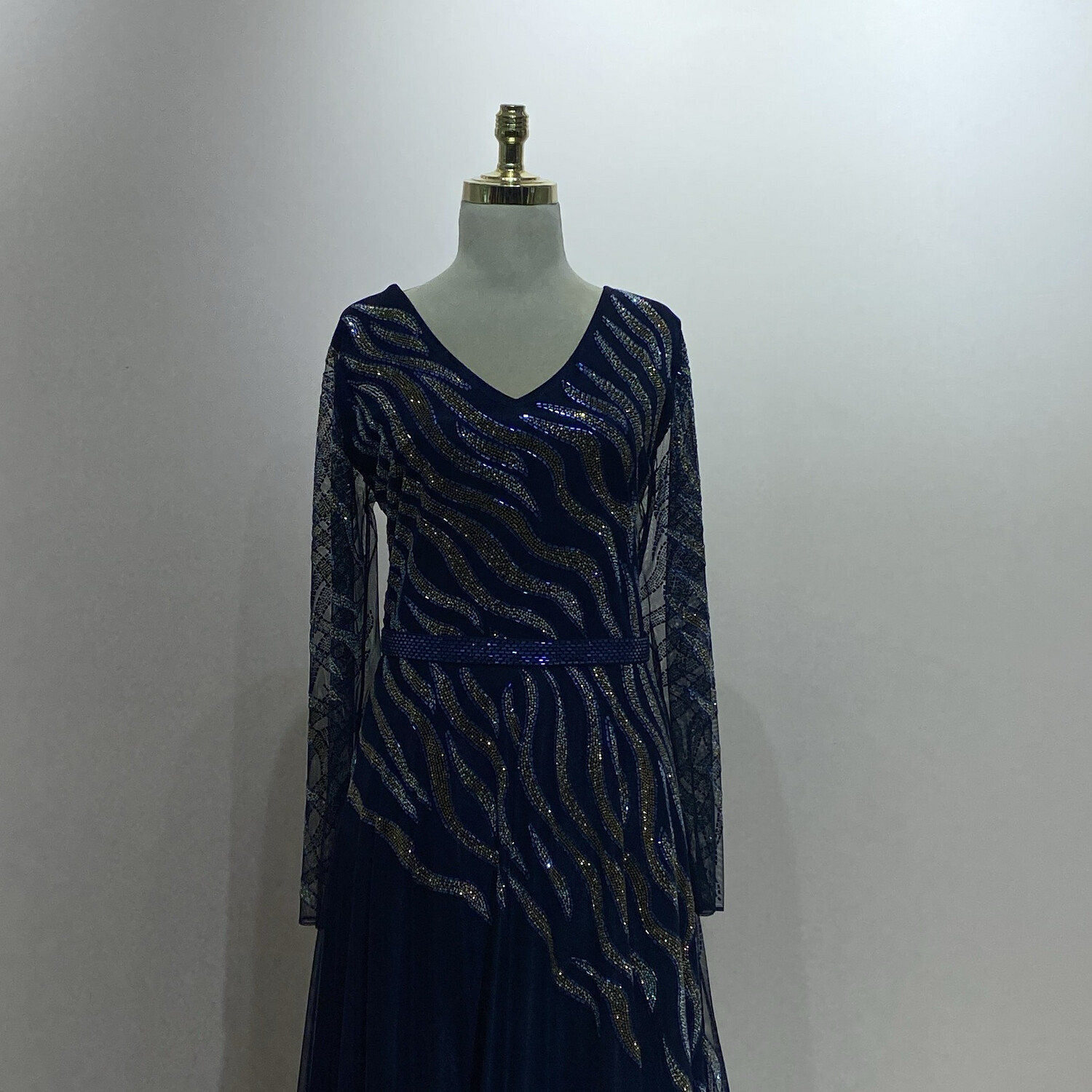 Vestido largo azul talla 44 - 46 - 50