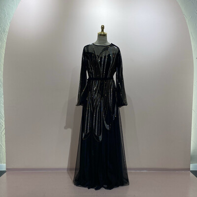 Vestido Largo Color Negro Talla 46-48-50