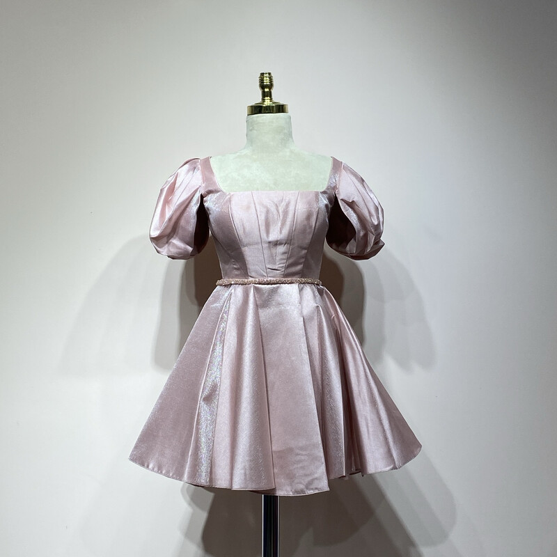 Vestido corto rosa talla de diversas tallas