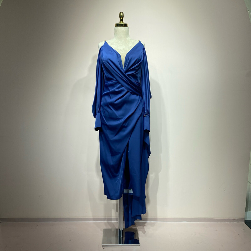 Vestido corte midi azul talla 36/38/40/42