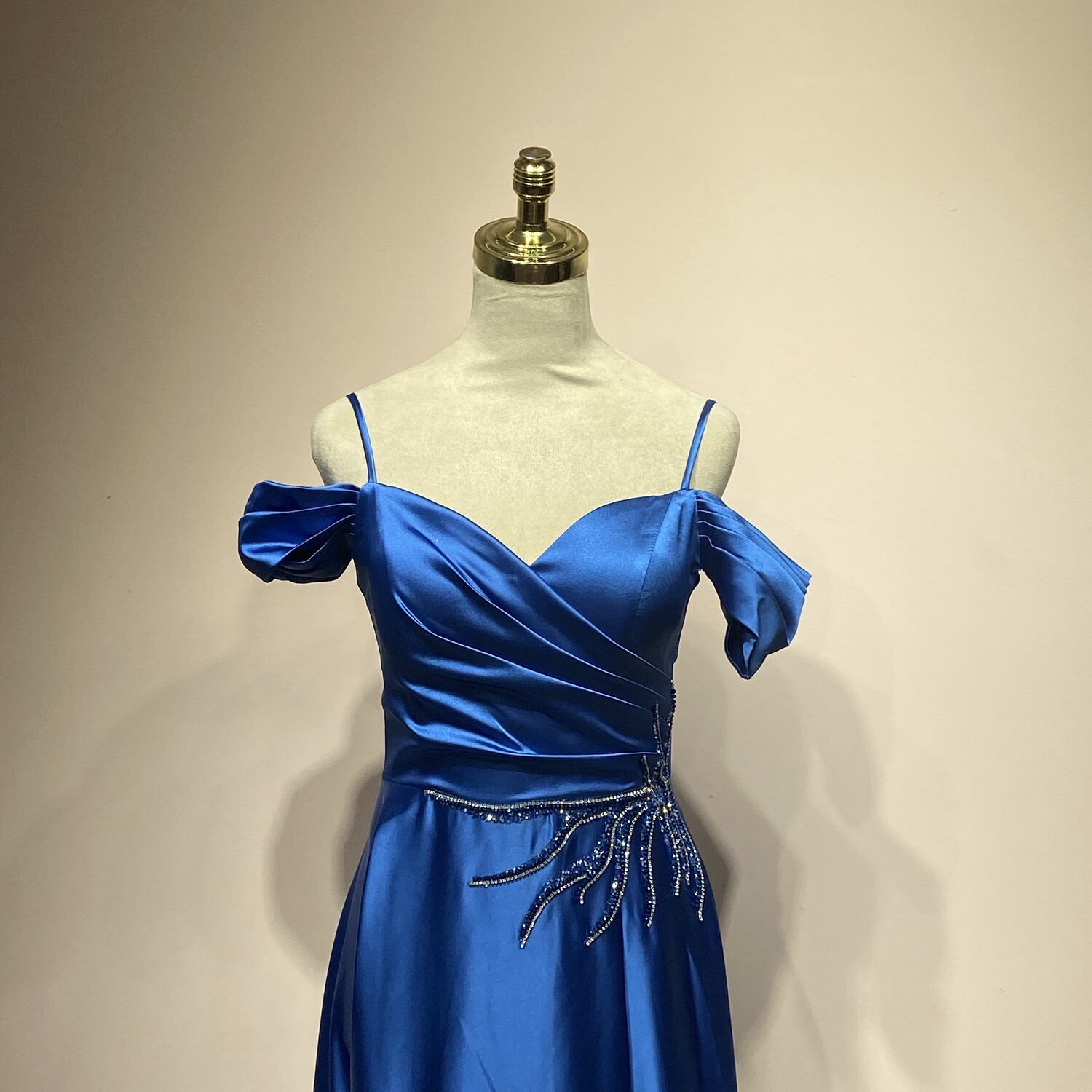 Vestido largo azul talla 2 Vestido largo azul talla 2