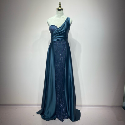 Vestido largo gris talla 2