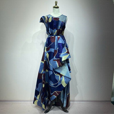 Vestido largo estampado talla 38/6