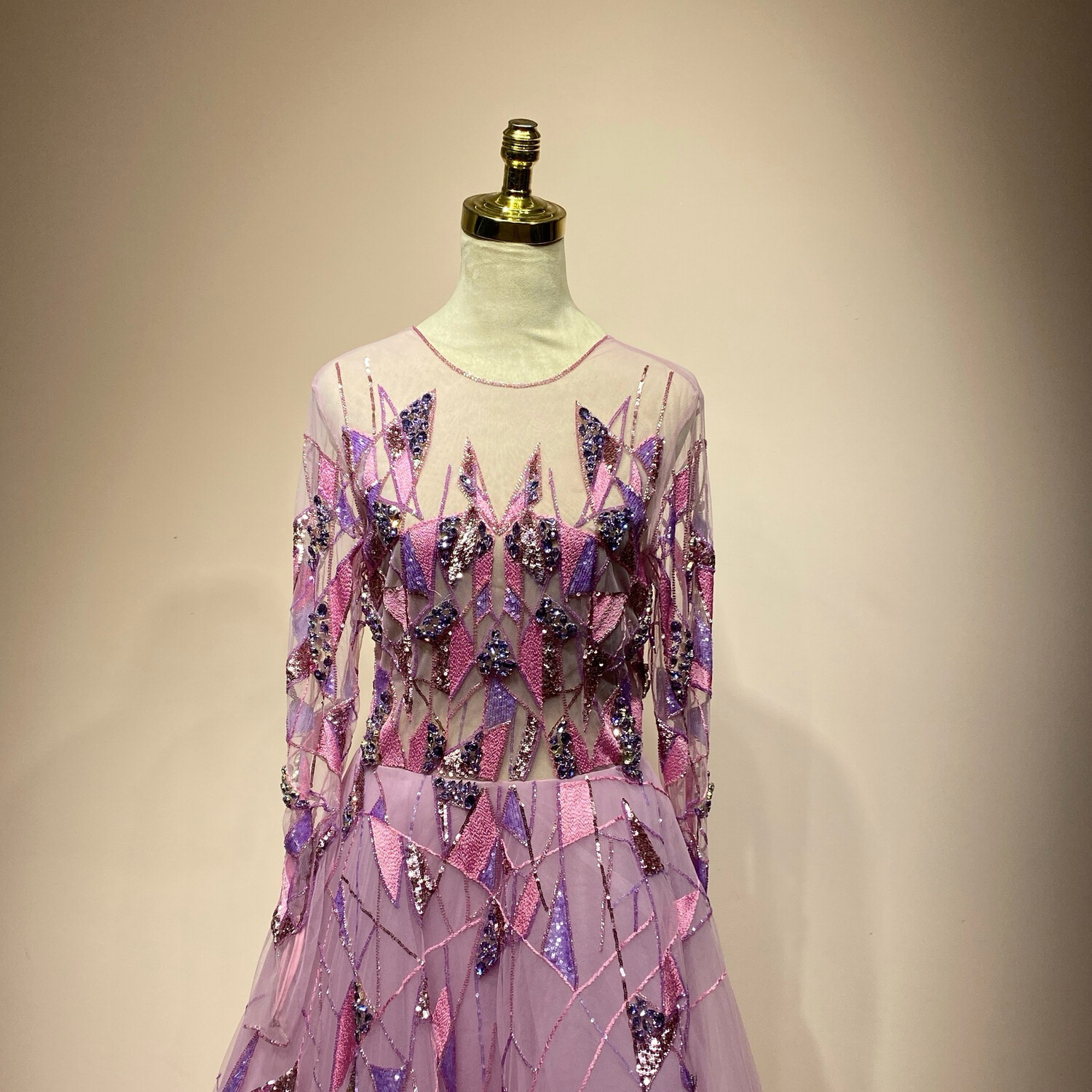 Vestido largo lila talla 42/10