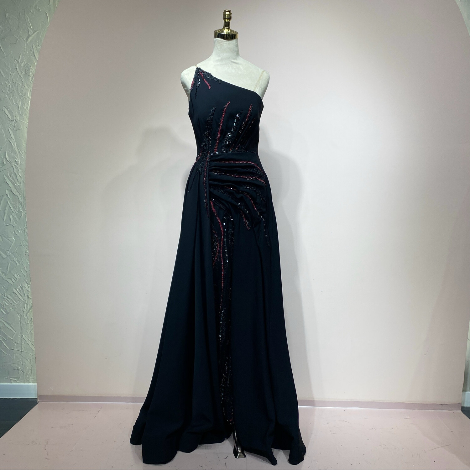Vestido largo negro talla 38/6