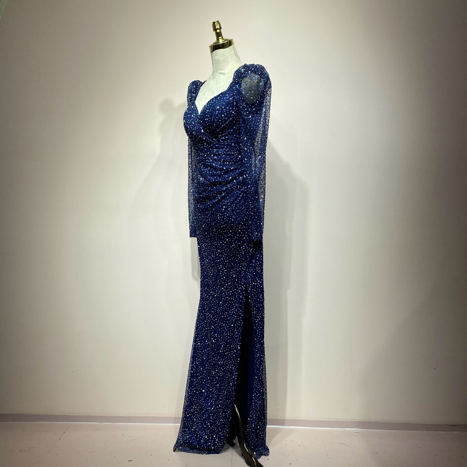 Vestido largo azul Navy talla XS