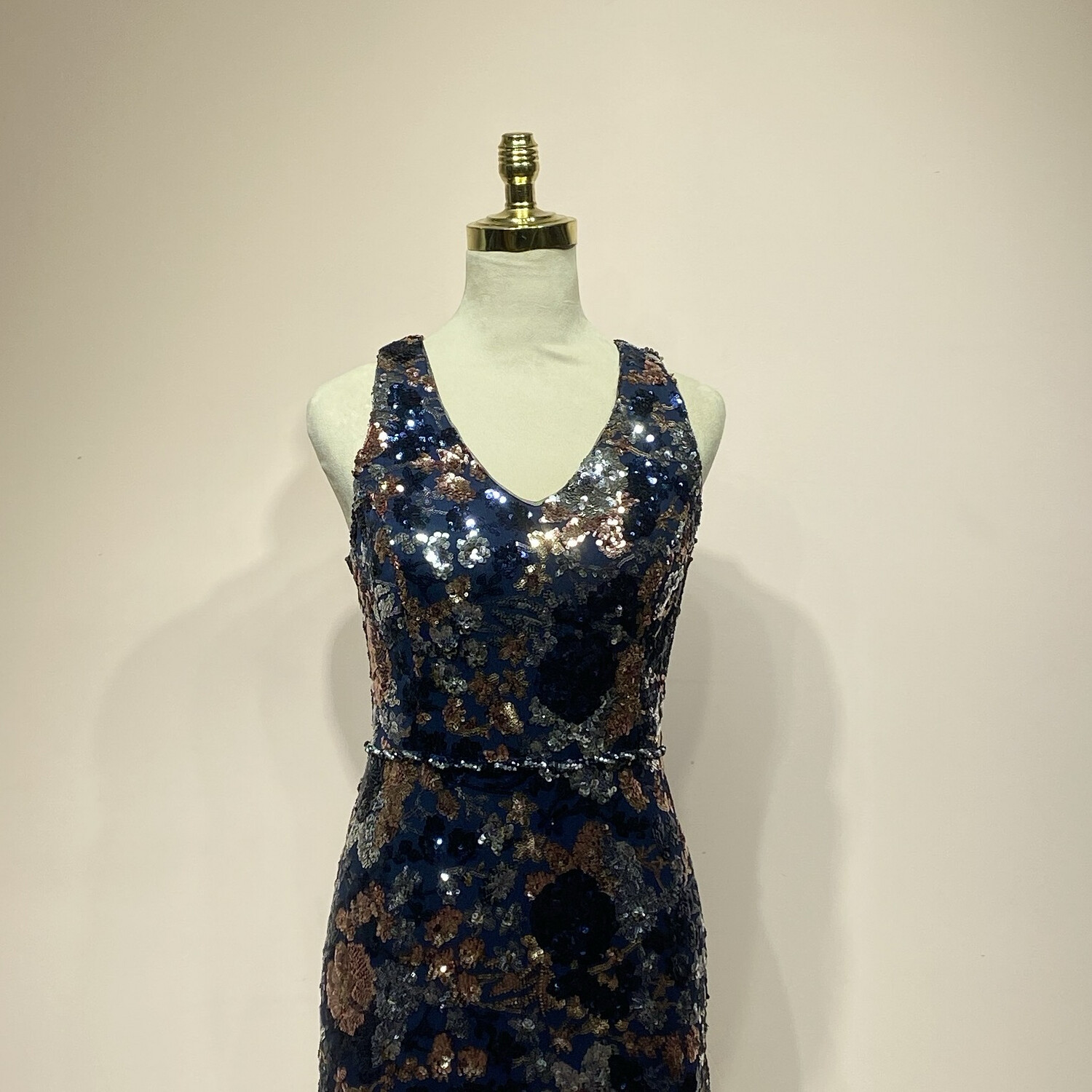 Vestido largo azul Navy talla 5