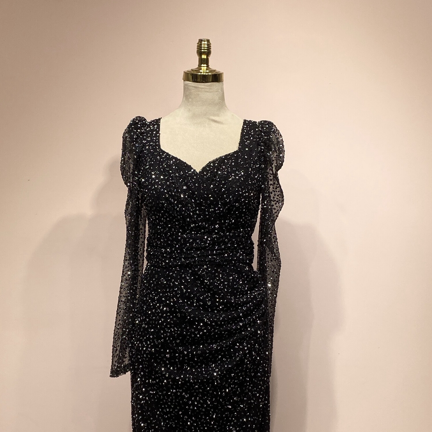 Vestido largo negro talla 4