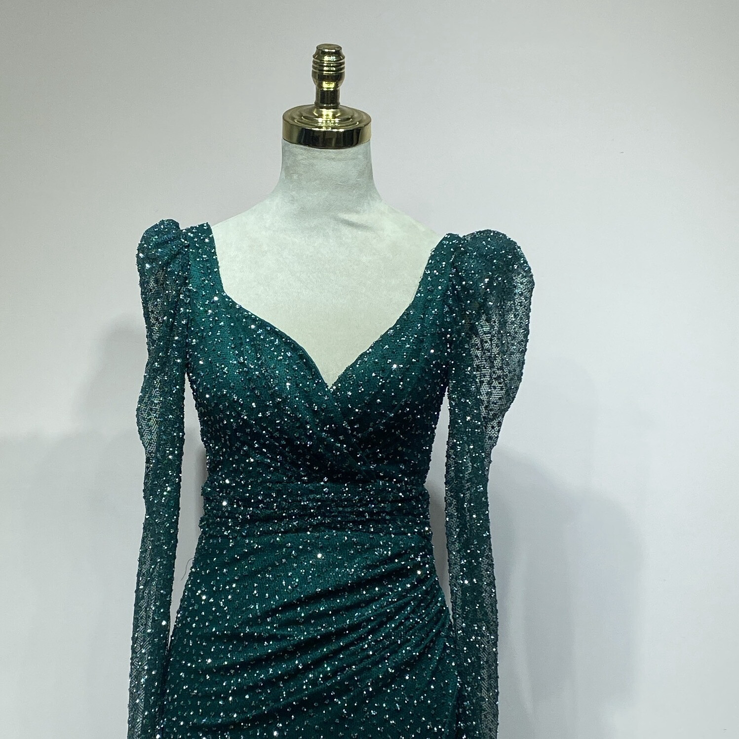 Vestido largo verde talla 1