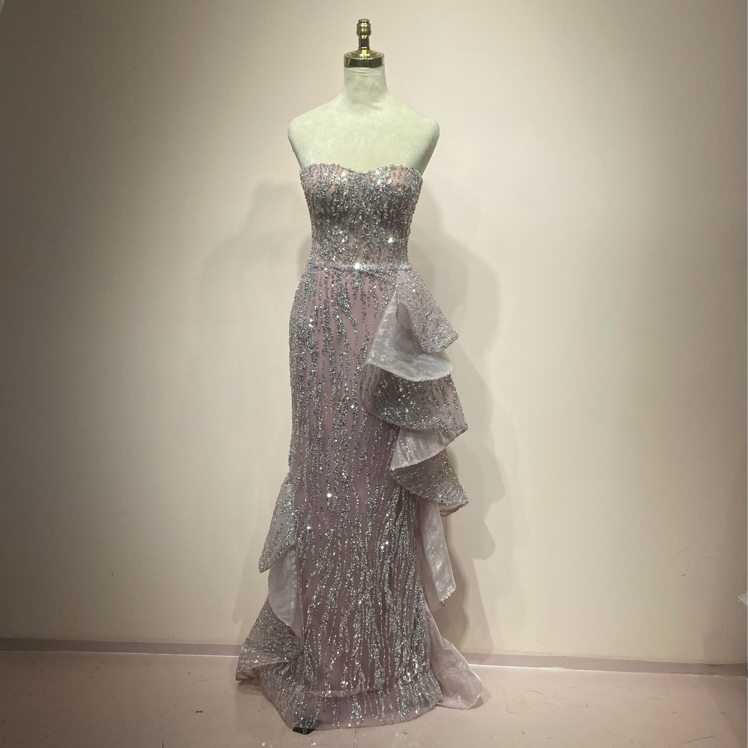 Vestido largo color Dusty Rose Vestido largo color Dusty Rose