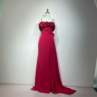 Vestido largo magenta talla 40/8