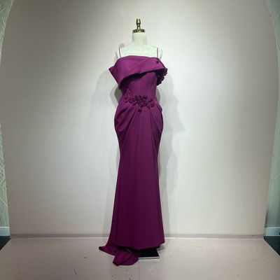 Vestido largo magenta talla 44/12