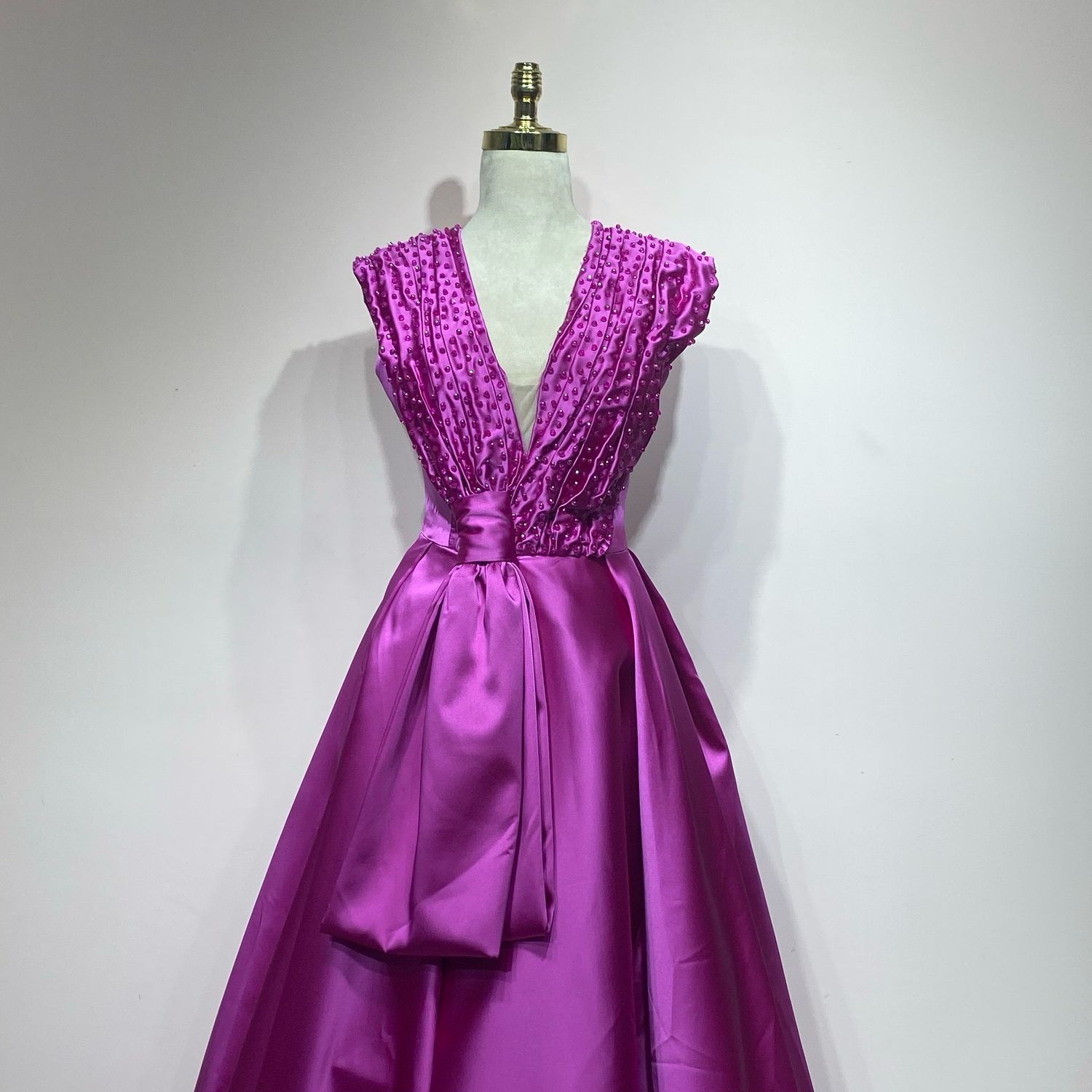 Vestido Largo,	fucsia 	,Talla	44