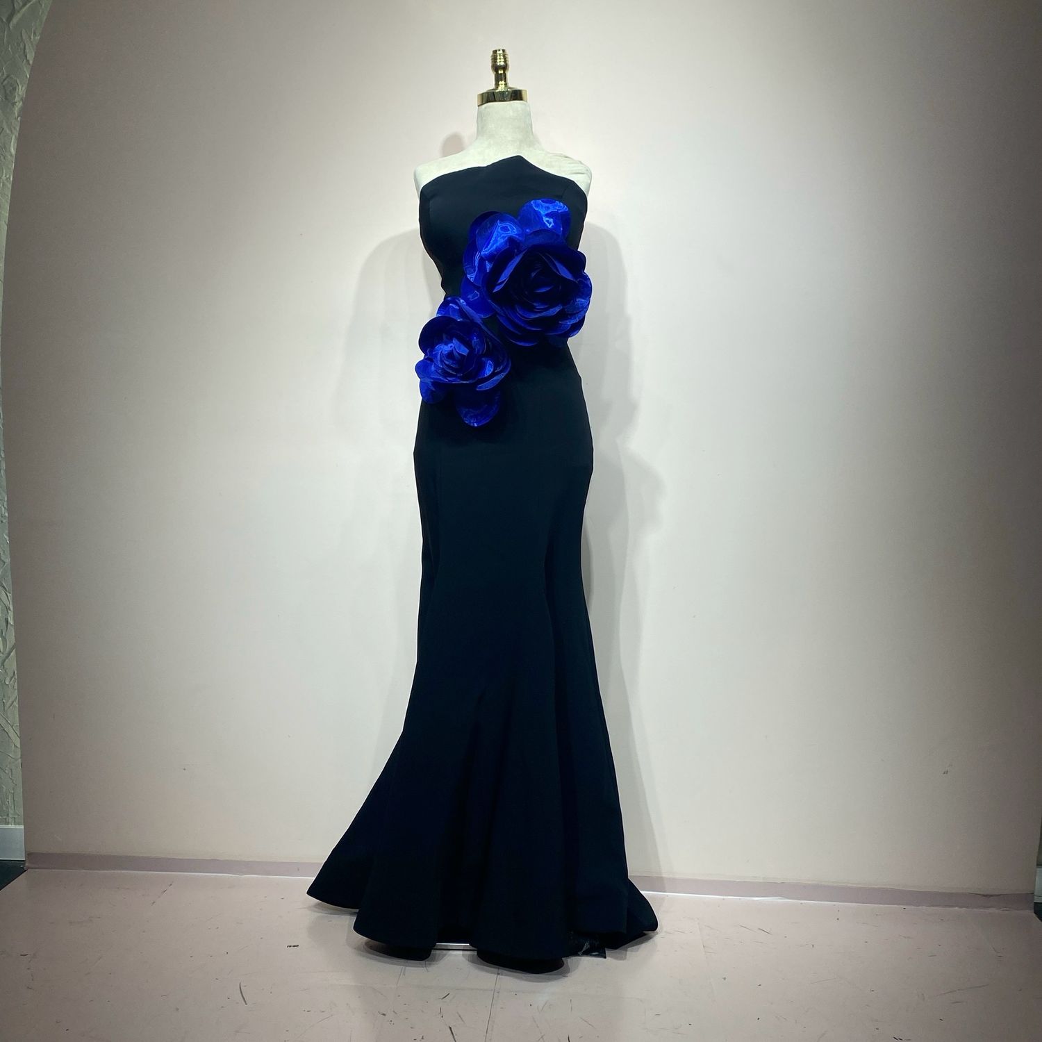 Vestido largo negro talla 12