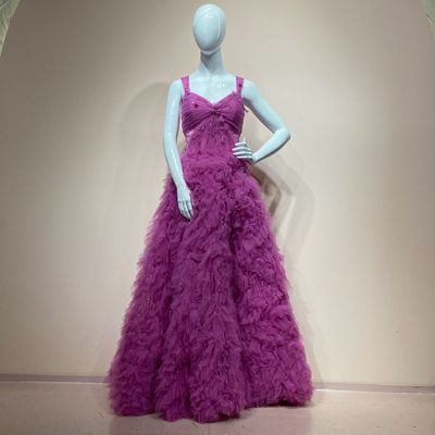 Vestido largo Fucsia talla 12