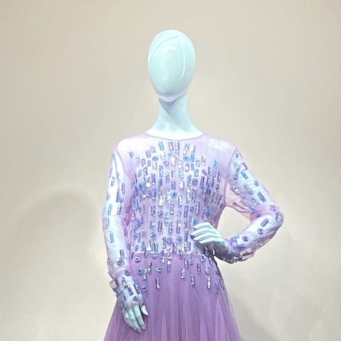 Vestido largo lila talla 42/10