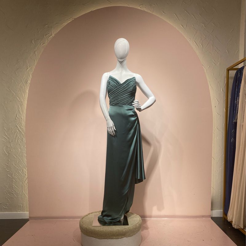 Vestido largo menta talla 44/12