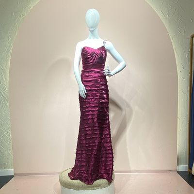 Vestido largo magenta talla 42-10
