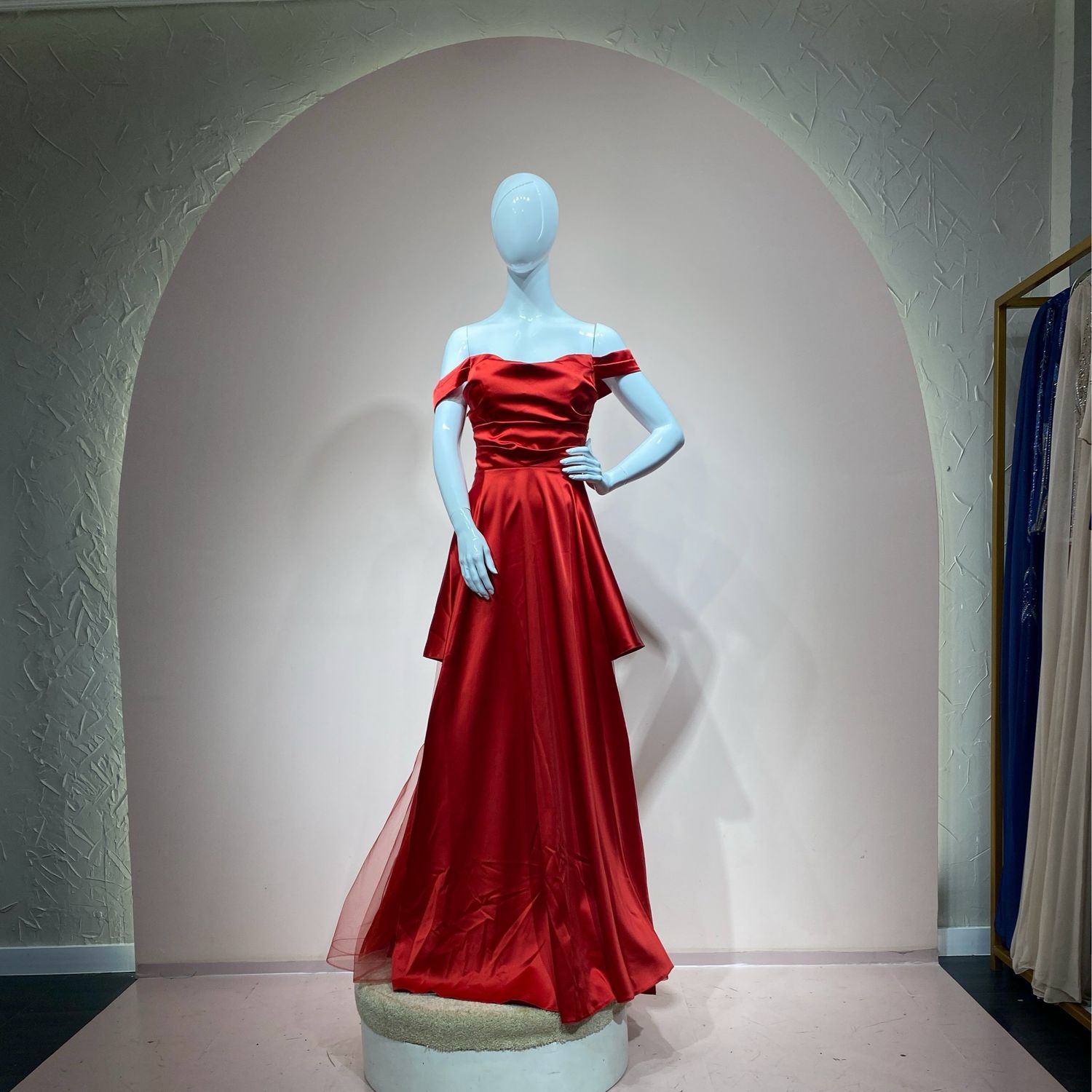Vestido largo rojo