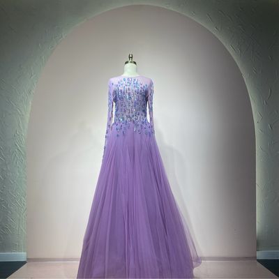 Vestido largo lila talla 42/10