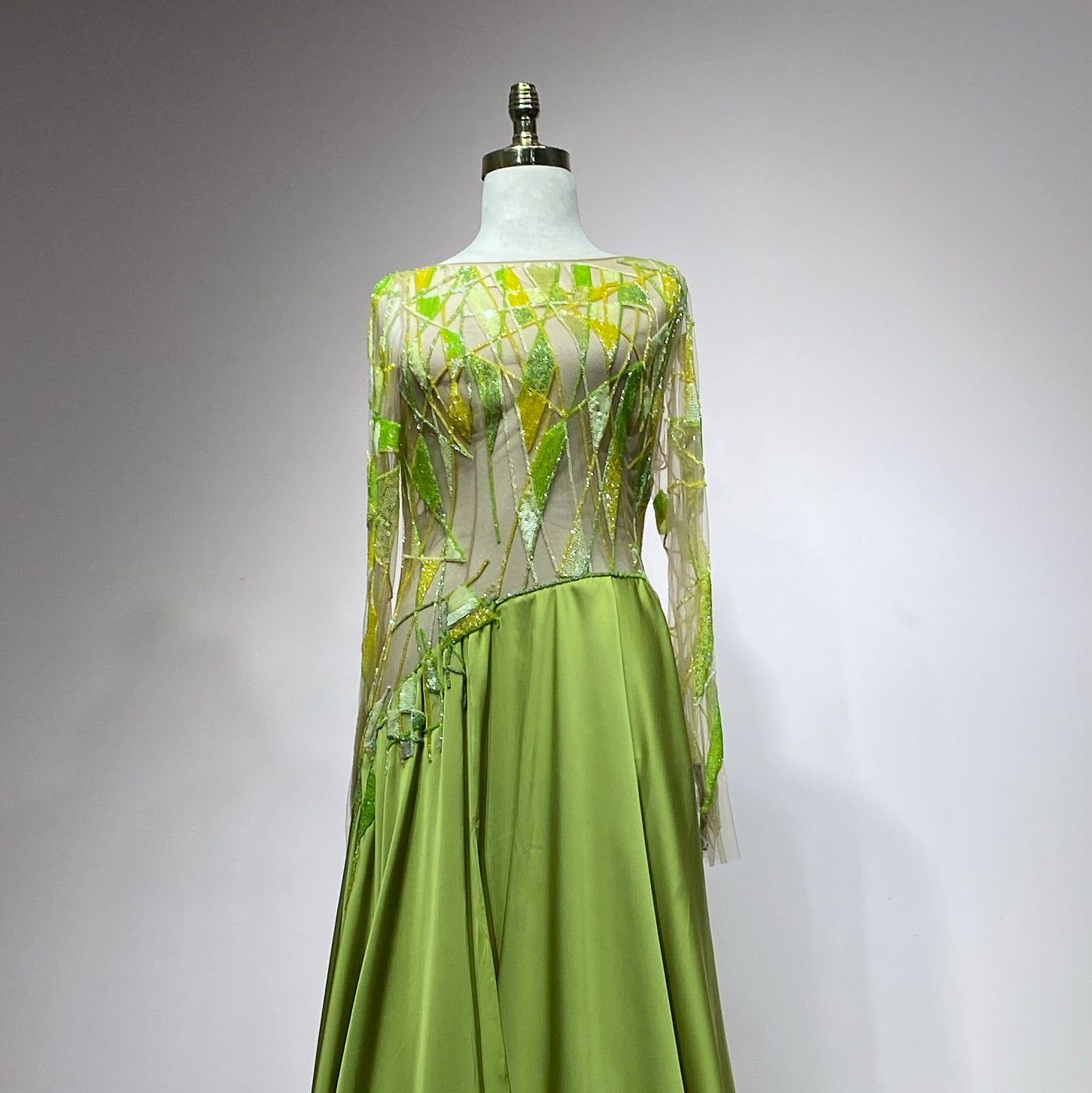 Vestido largo verde talla 42/10