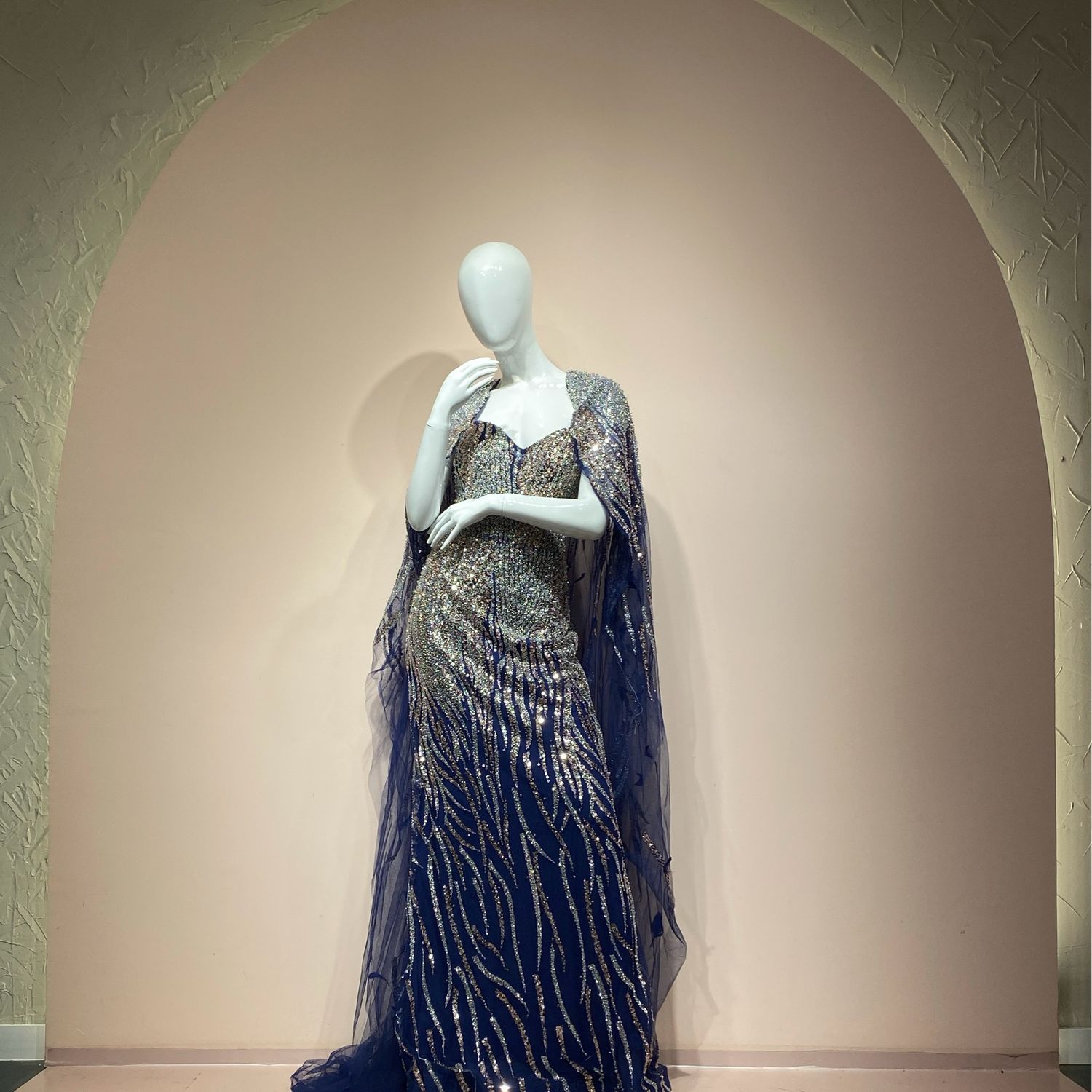 Vestido largo azul Navy talla 46/14 