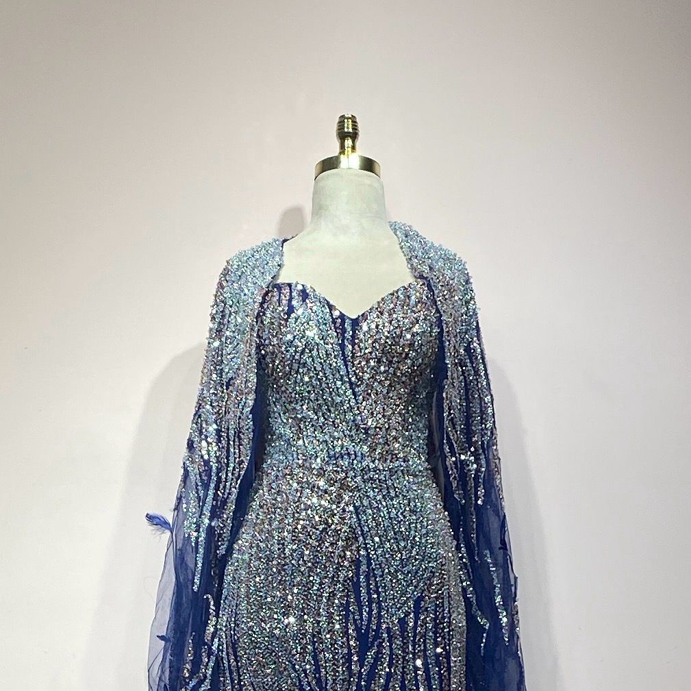 Vestido largo azul Navy talla 46/14 