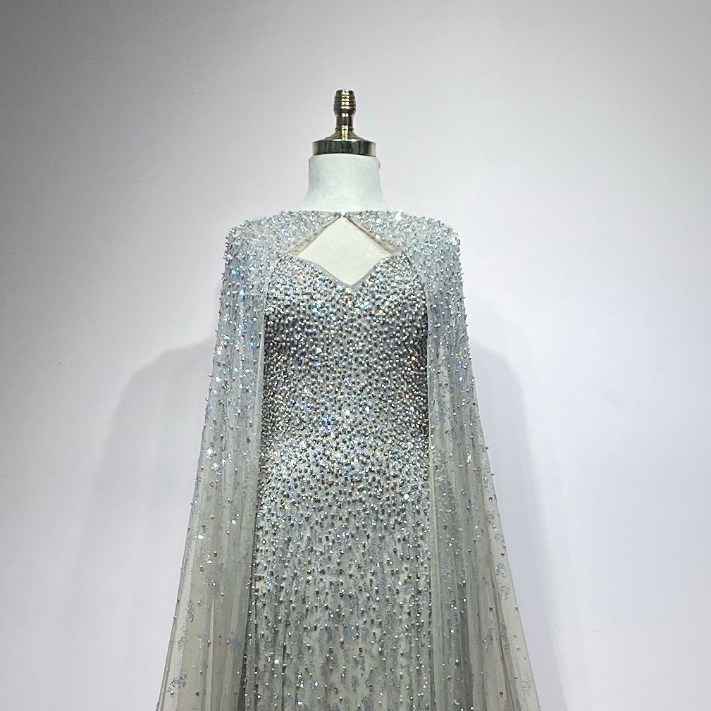 Vestido largo Khaki talla 48/16