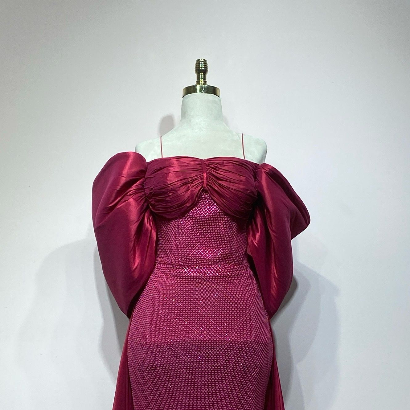 Vestido largo fucsia talla 40/8 Vestido largo fucsia talla 40/8