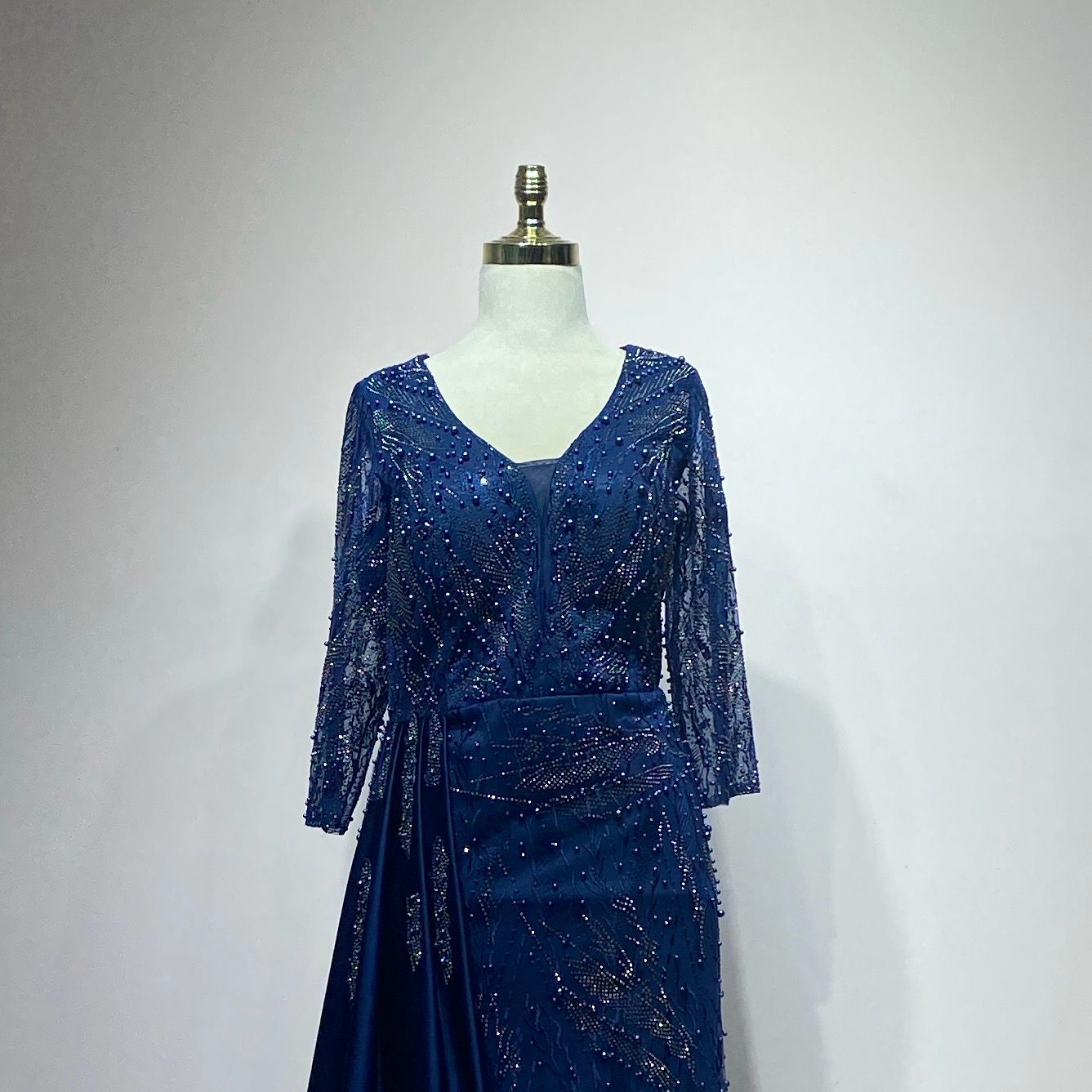 Vestido largo azul Navy talla 56/24