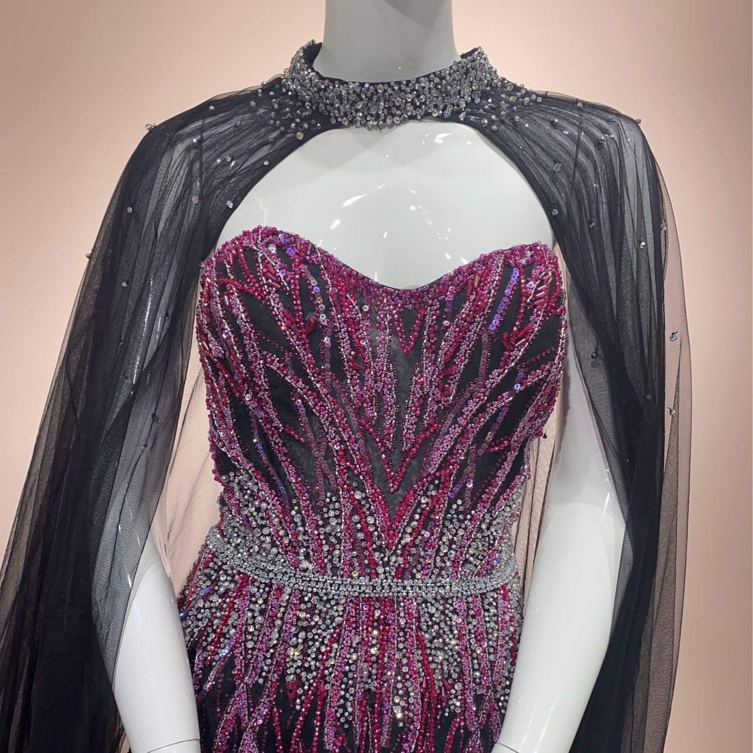 Vestido largo negro talla 50/18 