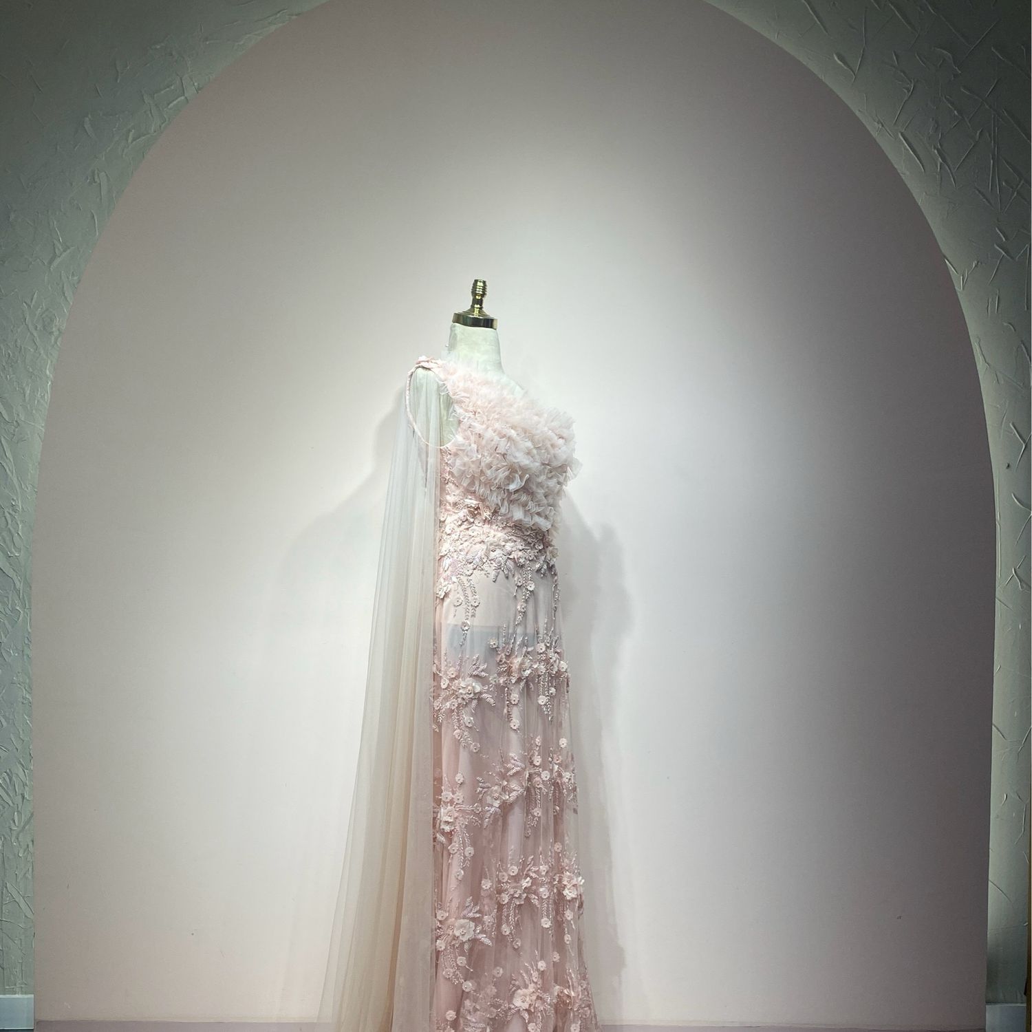 Vestido largo rosado talla 42/10