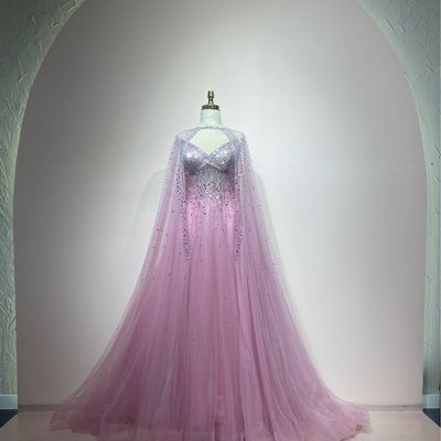 Vestido largo rosado talla 40/8