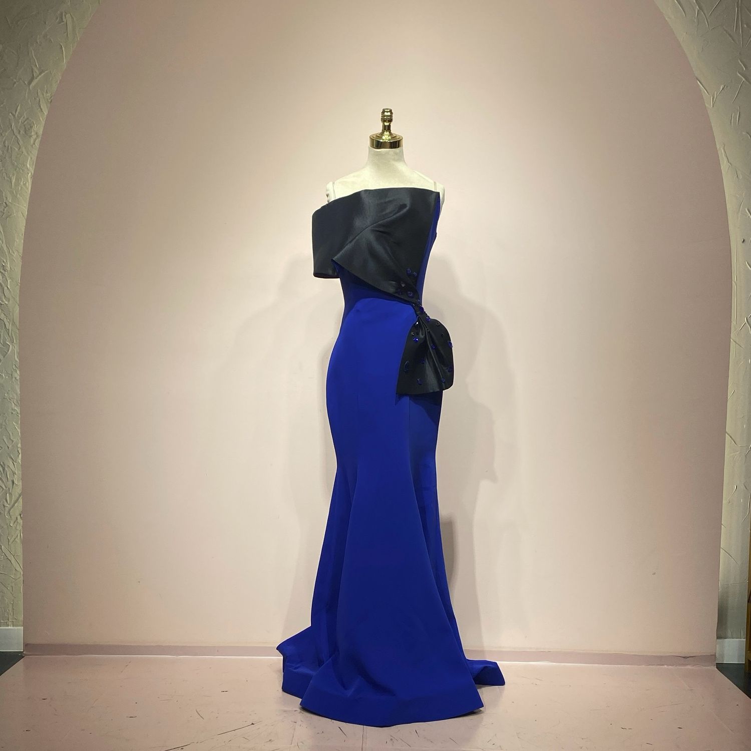 Vestido largo azul talla 42/10
