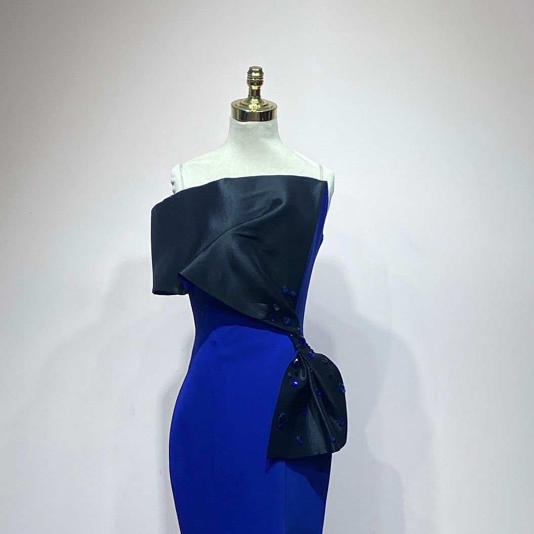 Vestido largo azul talla 42/10