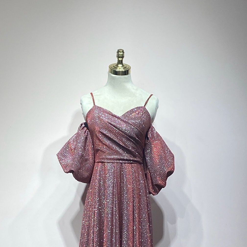 Vestido largo rojo con mangas talla 44/12