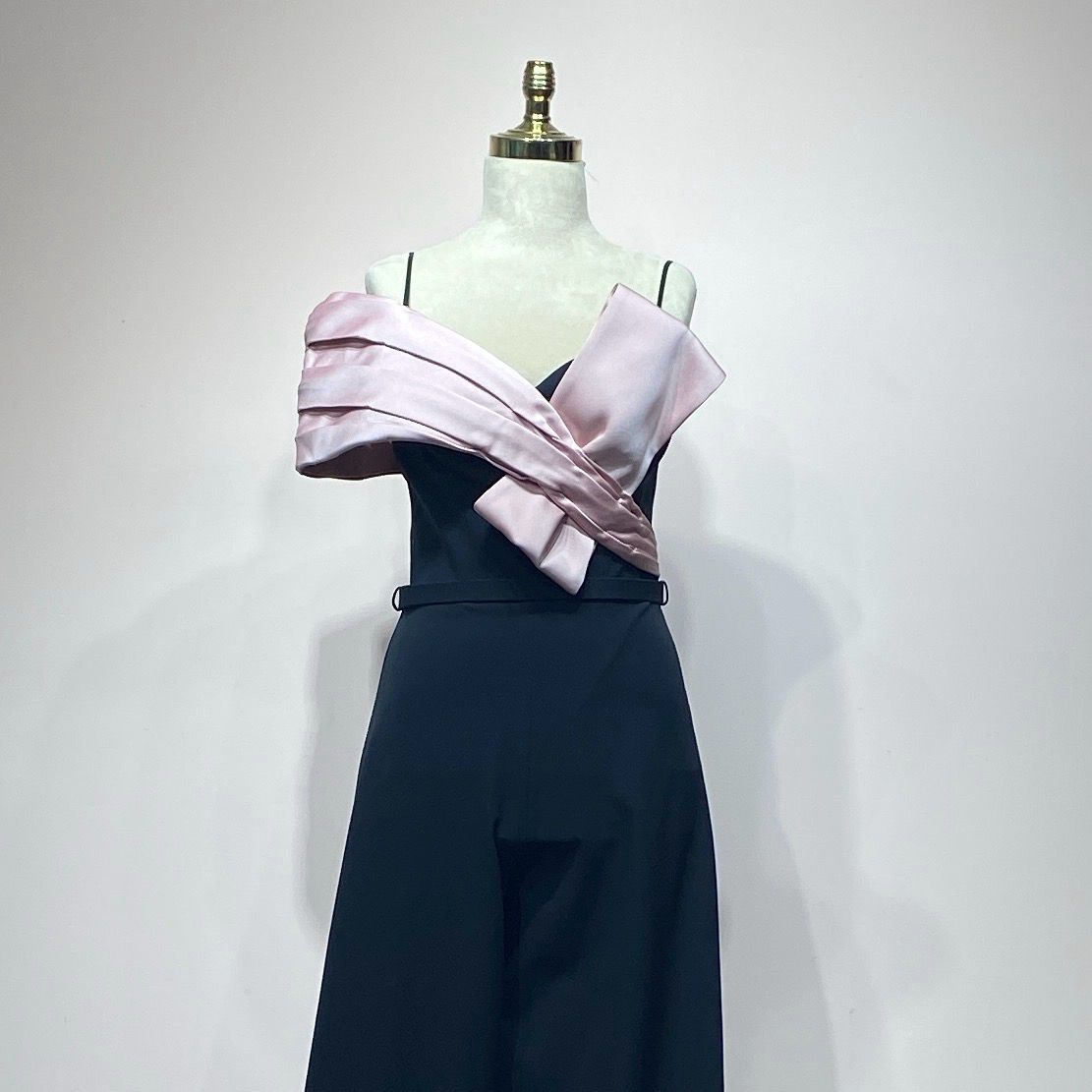 Jumpsuit negro/rosado talla 40/8
