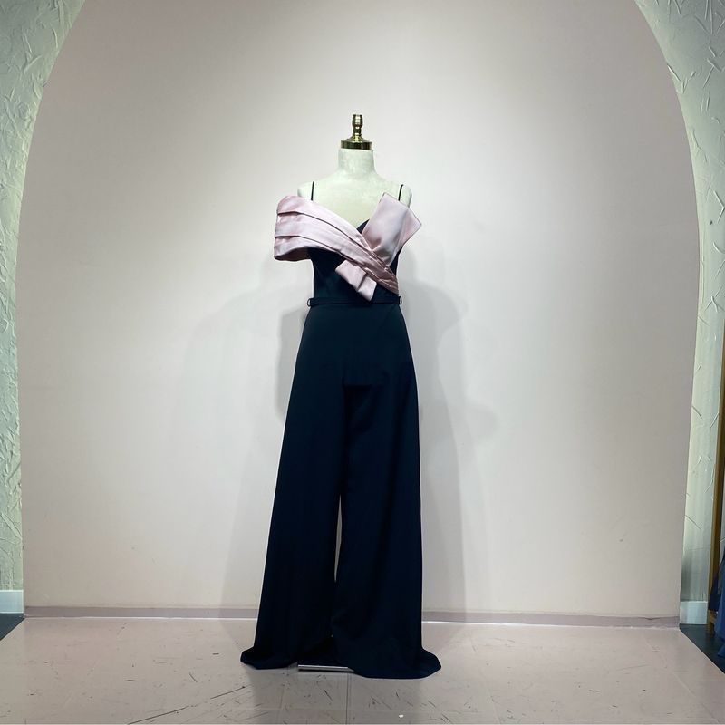 Jumpsuit negro/rosado talla 40/8